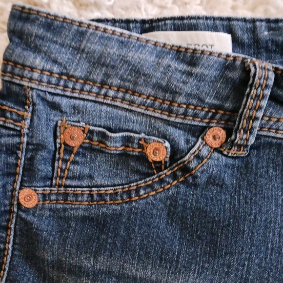 Source of Wisdom Women's Jeans Slim Size 10 Flare Denim, Blue Stretch Western - Picture 5 of 9